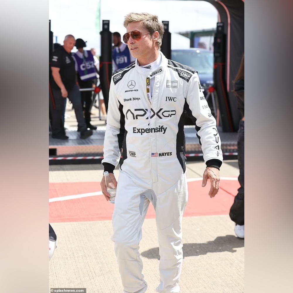 F1 Movie APXGP Replica White Racing Custom Made Suit